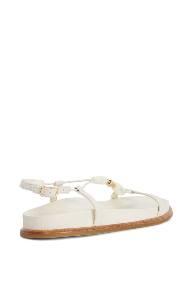 Dune London Dune London Women's 'Lottee' Leather Sandals in White - 3