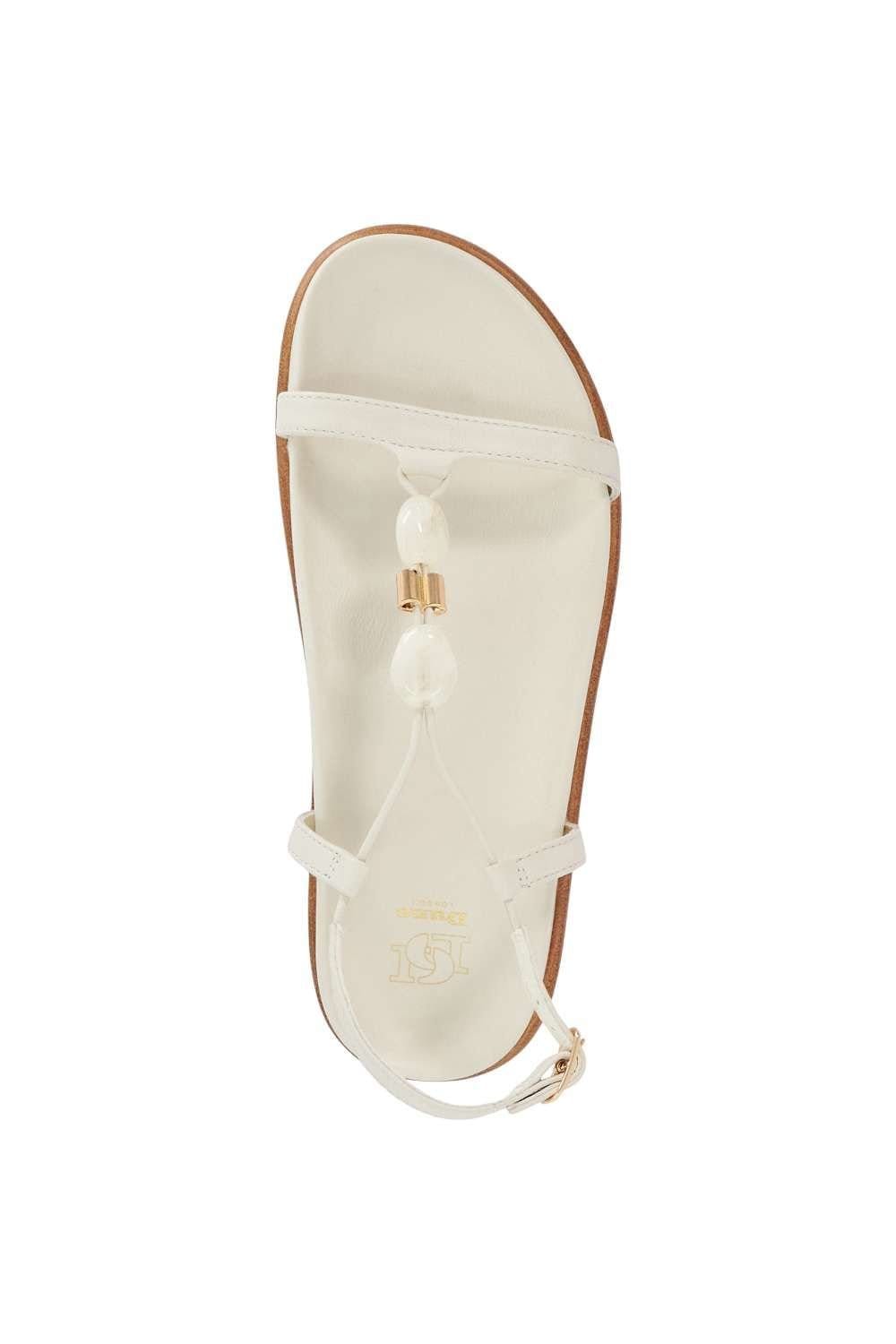 Dune London Dune London Women's 'Lottee' Leather Sandals in White - 4