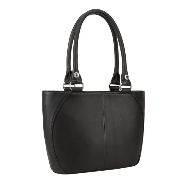 Dents Dents Women's Oxford Leather Shoulder Bag in Black - 2