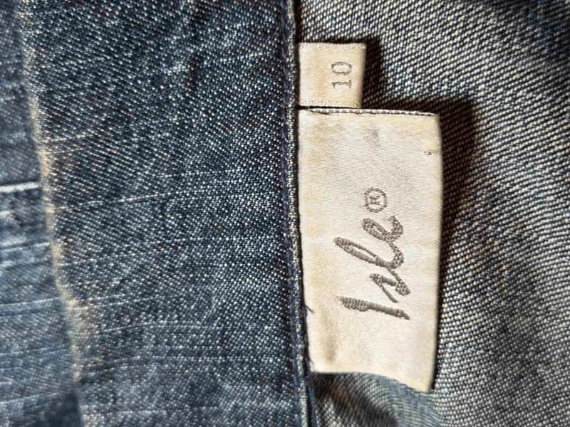 Isle Isle Blue Denim Jacket 100% Cotton Vintage Y2K Retro Western Workwear UK10