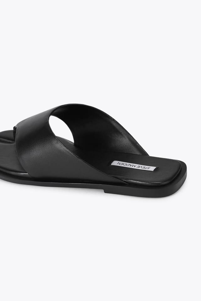 Steve Madden STEVE MADDEN Women's 'Illia Black' Leather Sandals in Black - 3