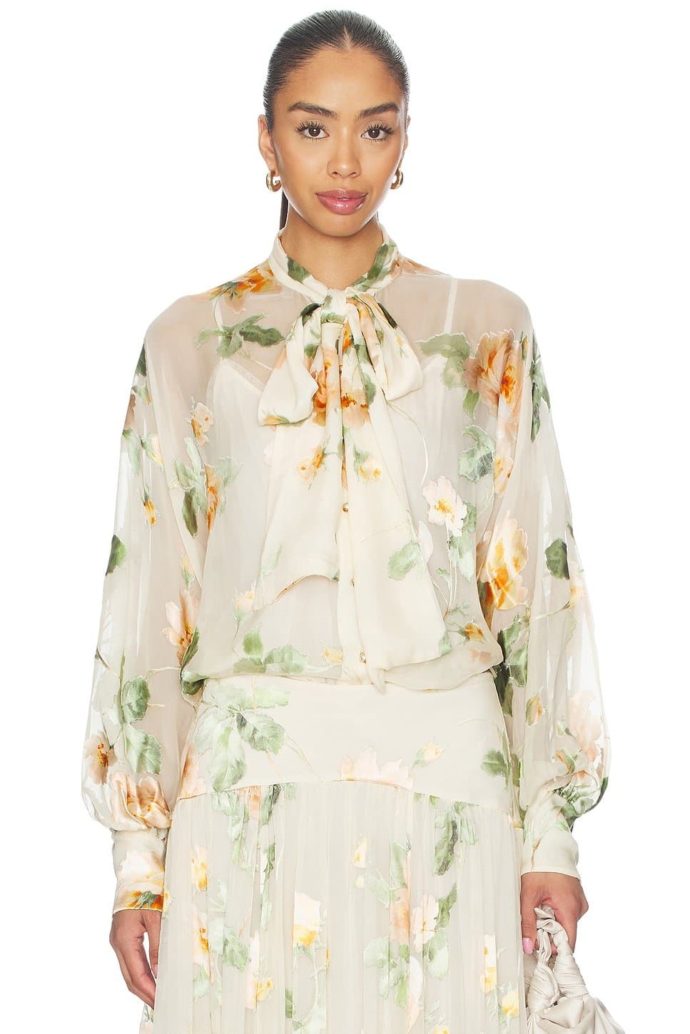 revolve Carousel Burnout Blouse