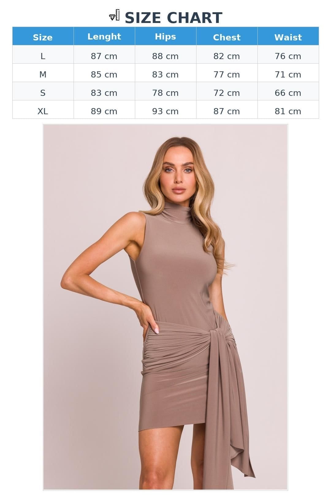 Love Lace Love Lace Women's Elastic Ruched Mini Cocktail Dress in Beige - 4