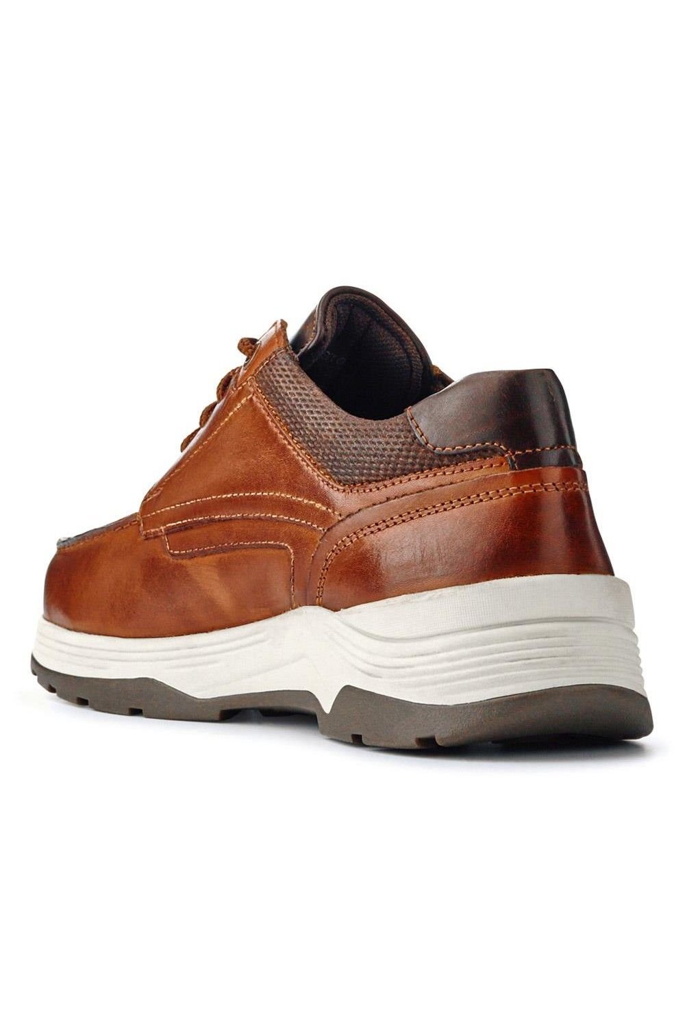 Easyfit Easyfit Men's Extra-Wide Leather Casual Shoes in Brown - 3