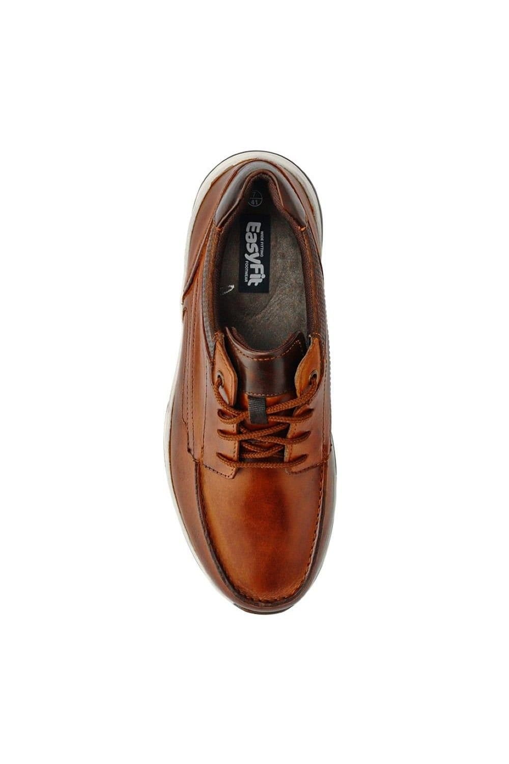 Easyfit Easyfit Men's Extra-Wide Leather Casual Shoes in Brown - 4