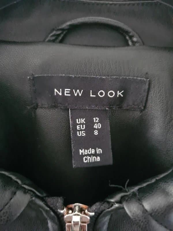 New Look Boxy faux leather PU jacket