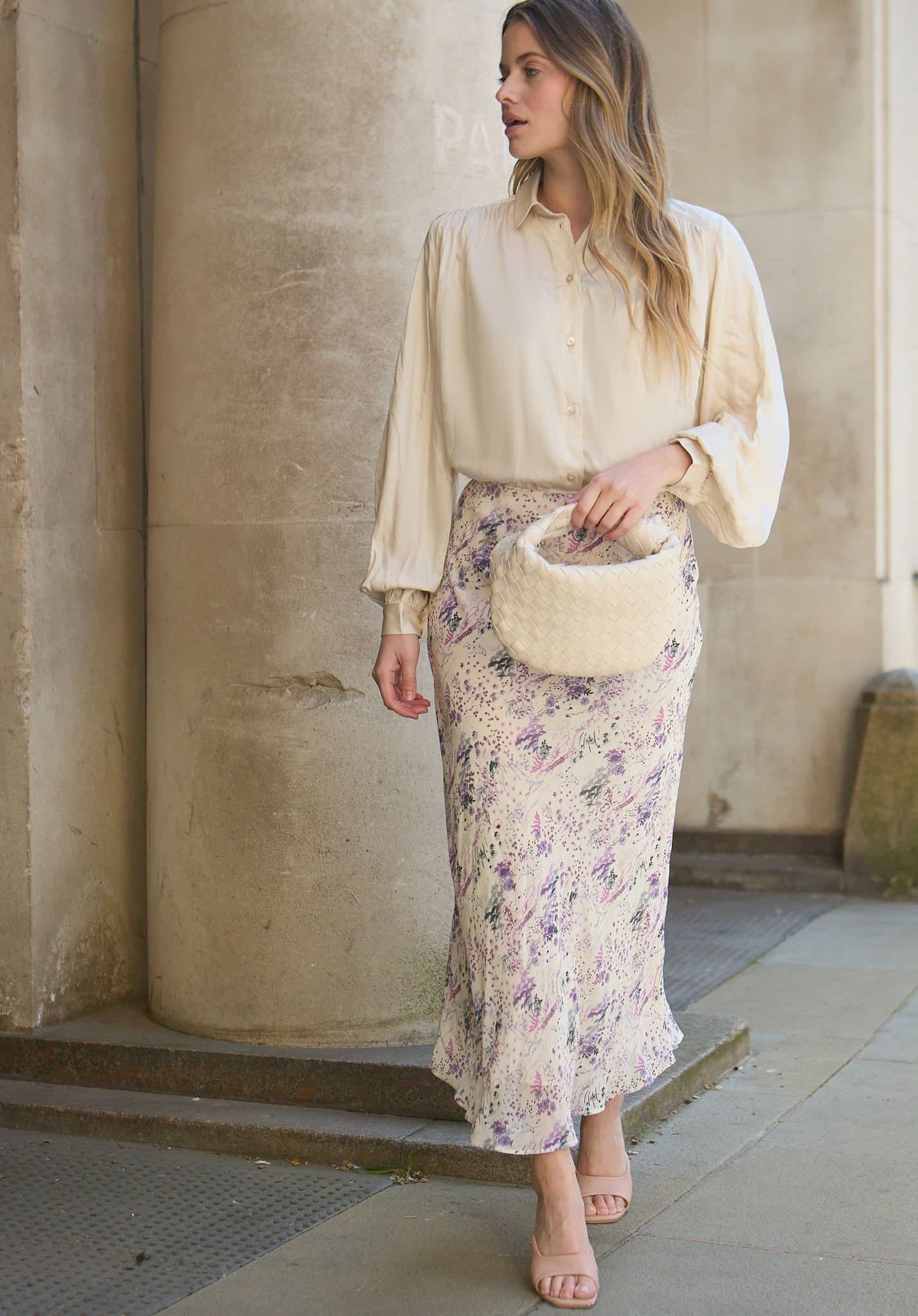 Lily and Lionel Lily and Lionel Multicolor Wonderland Print Midi Skirt