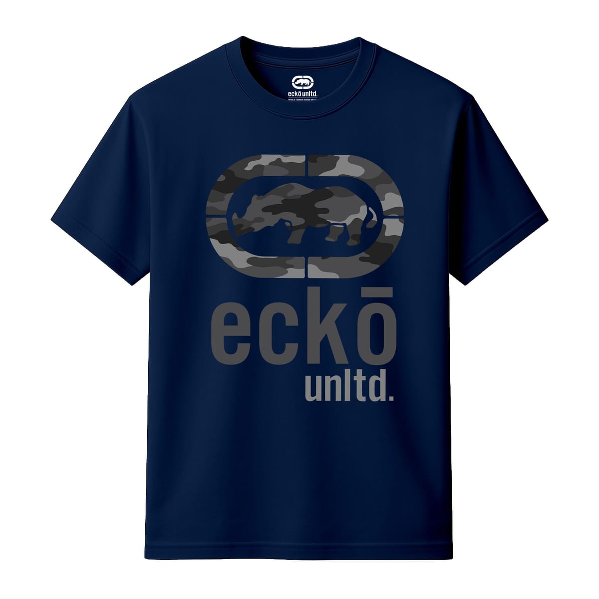 Ecko Untld. Ecko Untld. Men's Mono Camo T-Shirt in Navy - 1