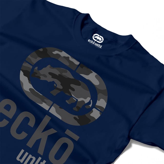 Ecko Untld. Ecko Untld. Men's Mono Camo T-Shirt in Navy - 3
