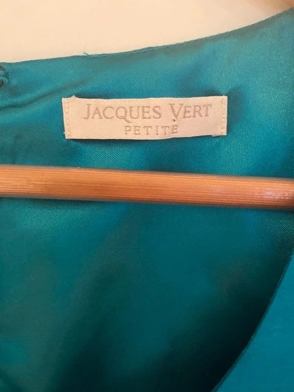 Jacques Vert Jacques Vert Petite Teal Floral Dress Size 10 - 1