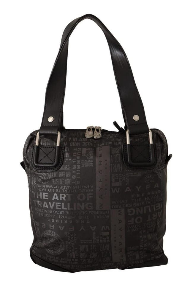 WAYFARER WAYFARER Women's Black Printed Logo Shoulder Handbag Purse Bag - 3