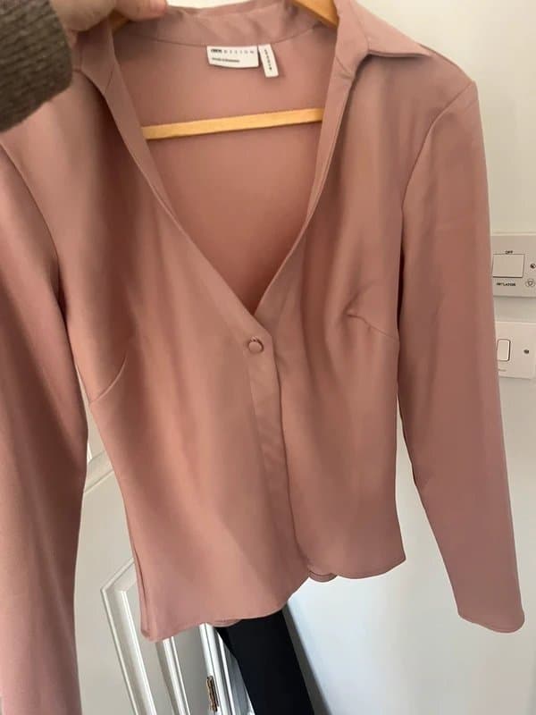 ASOS Pink satin shirt