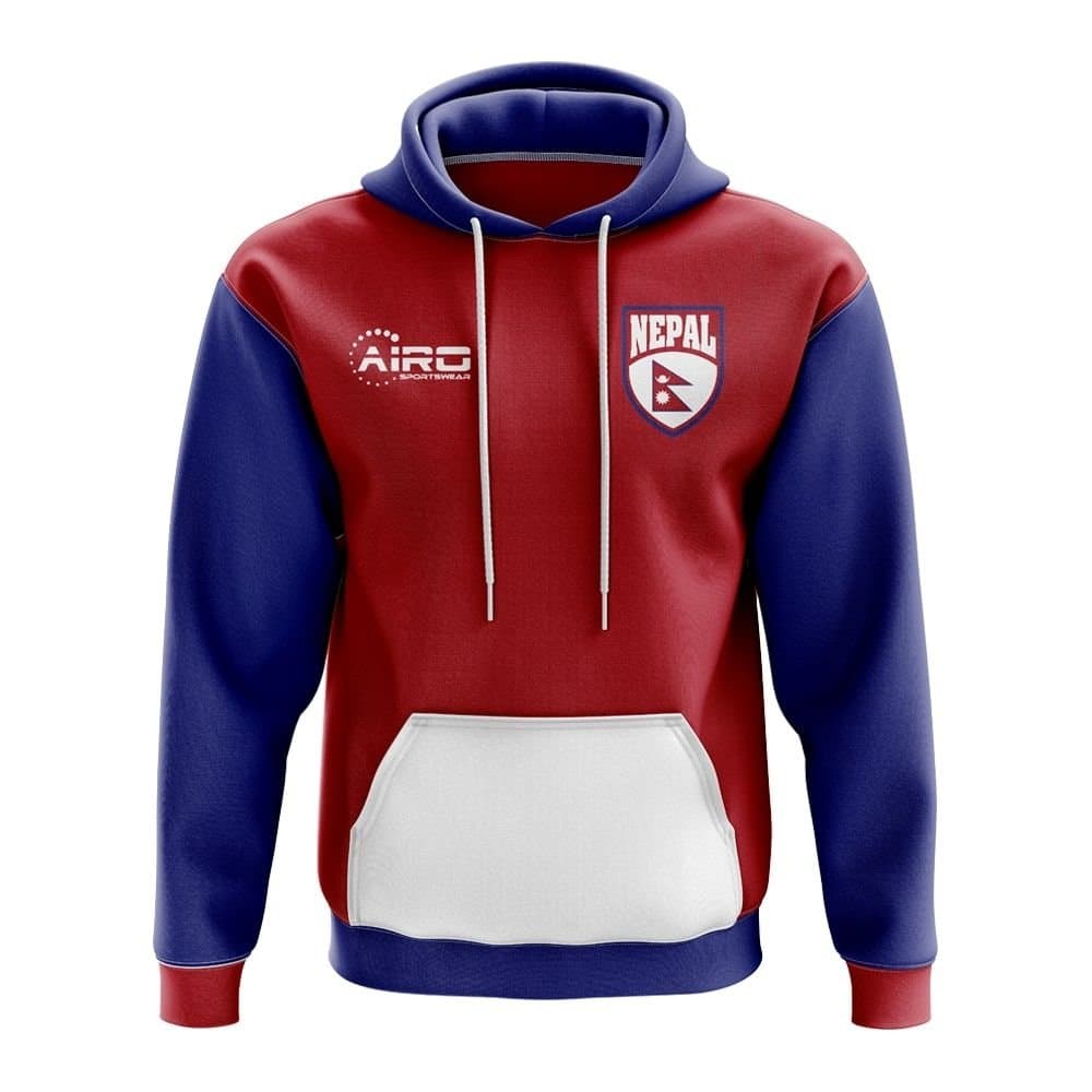 Nepal Nepal Men's Mens Concept Country Football Hoody in Red