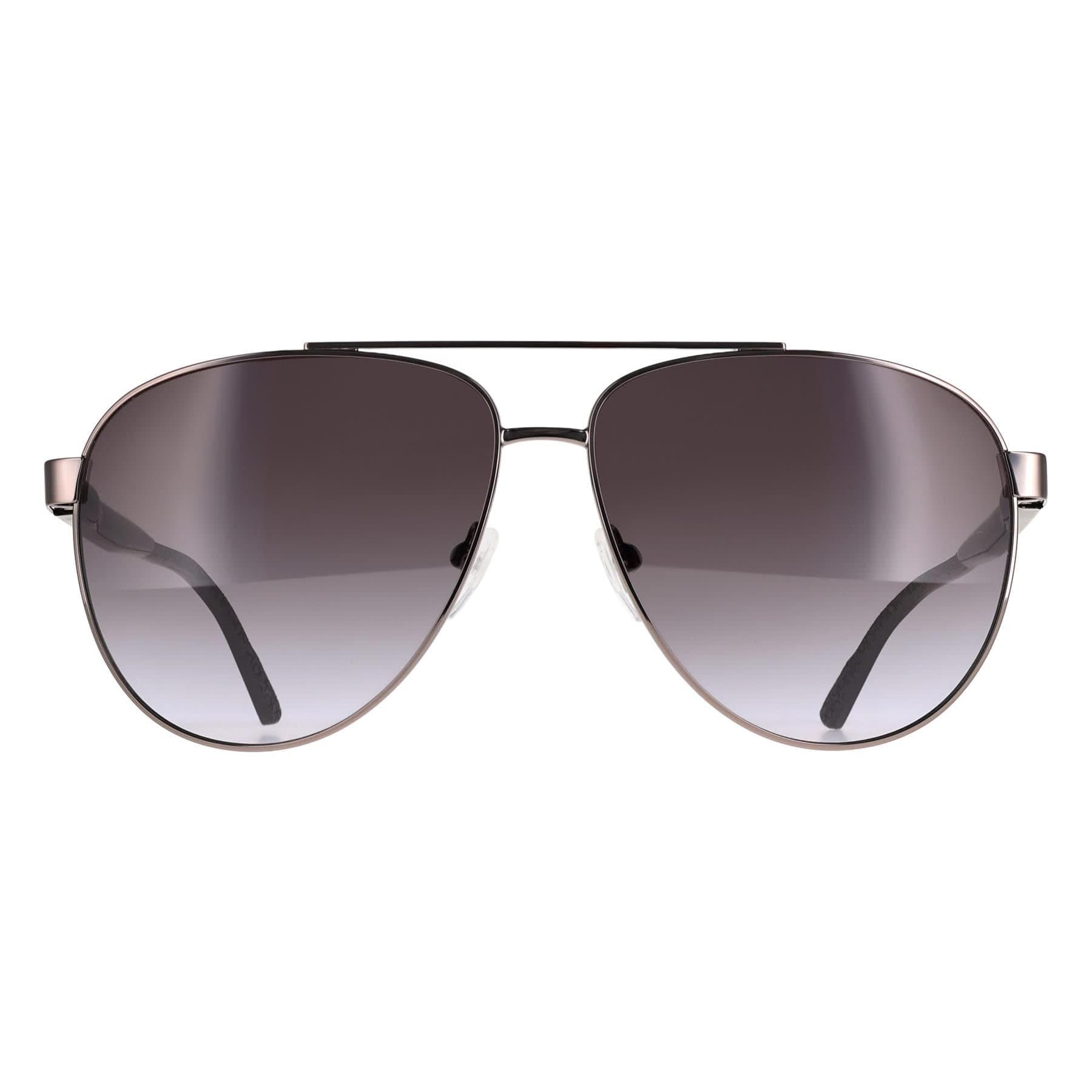 Calvin Klein CALVIN KLEIN Men's Aviator Dark Gunmetal Brown Gradient CK21132S in Grey