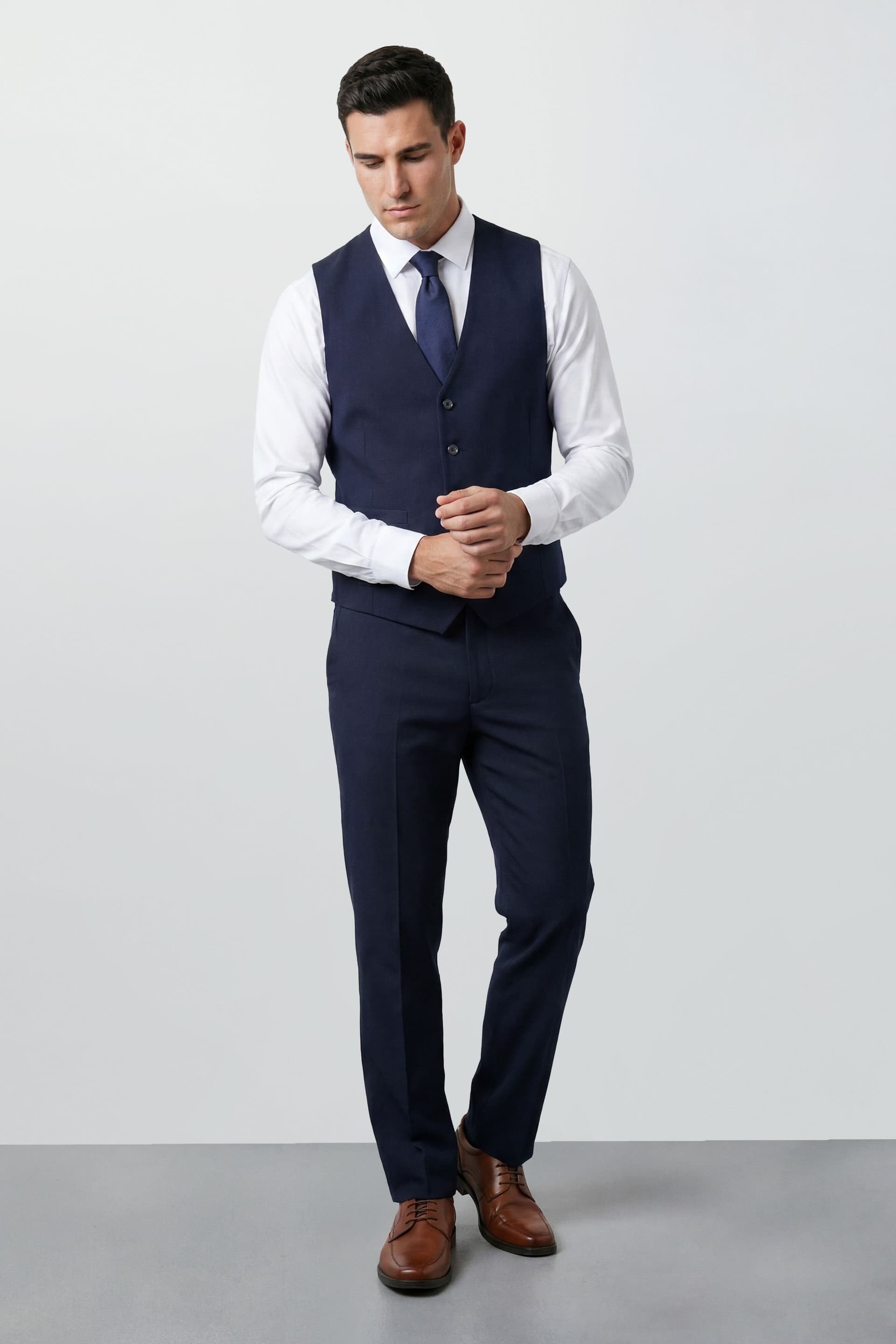 Burton Burton Men's Plus & Tall Navy Essential Suit Waistcoat