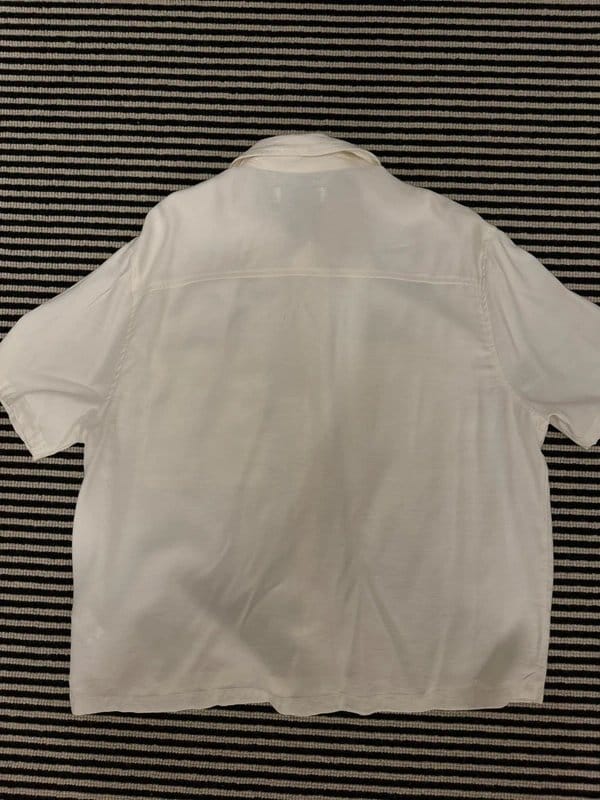 Bershka Cream Short Sleeve Shirt