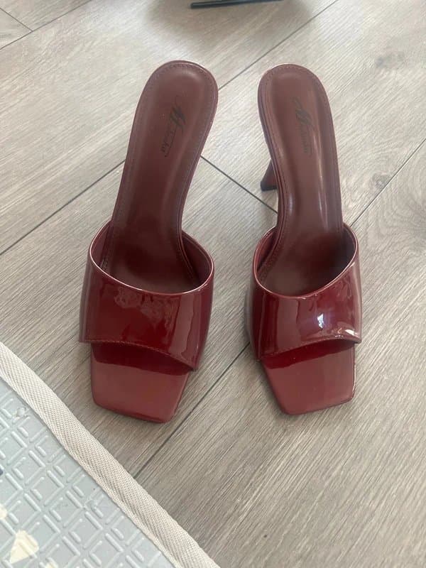 ASOS Burgundy mules