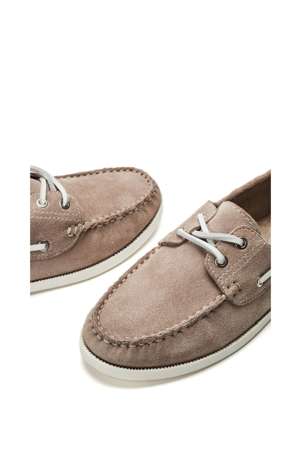Moda In Pelle Moda In Pelle Women's 'Eleesa' Suede Loafers in Stone - 4