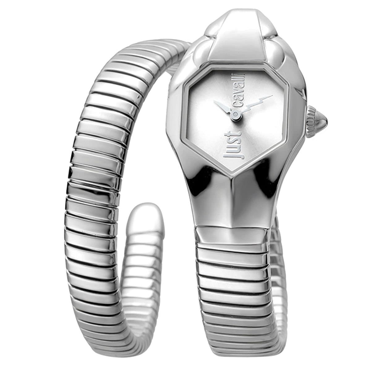 Just Cavalli Just Cavalli Women's Glam Chic Septagon Silver Dial Watch