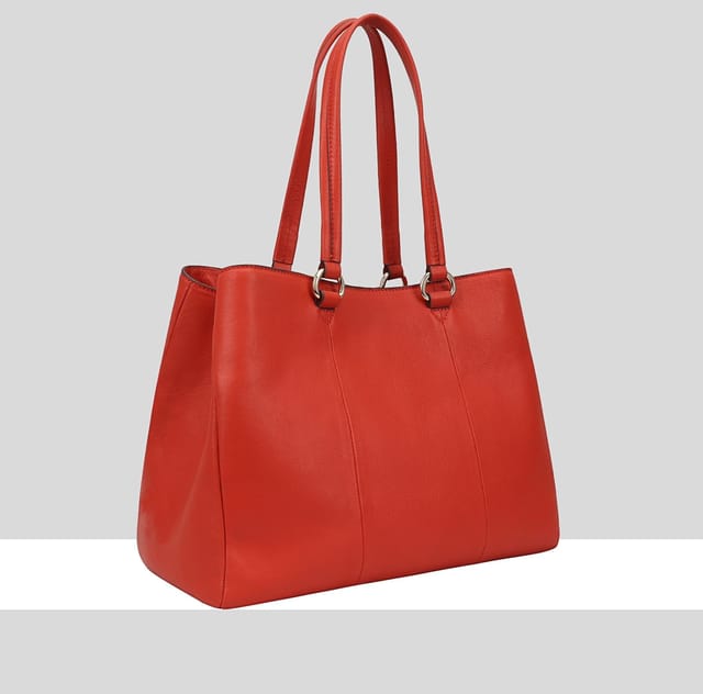 Paul Costelloe Paul Costelloe Women's Shebelle Leather Shoulder Bag in Red - 2