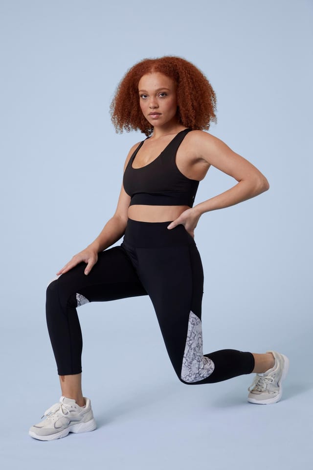 Active People Active People Women's 'Venture' Lightweight Quick Dry Moisture Wicking 7/8 Length Leggings in Black - 2
