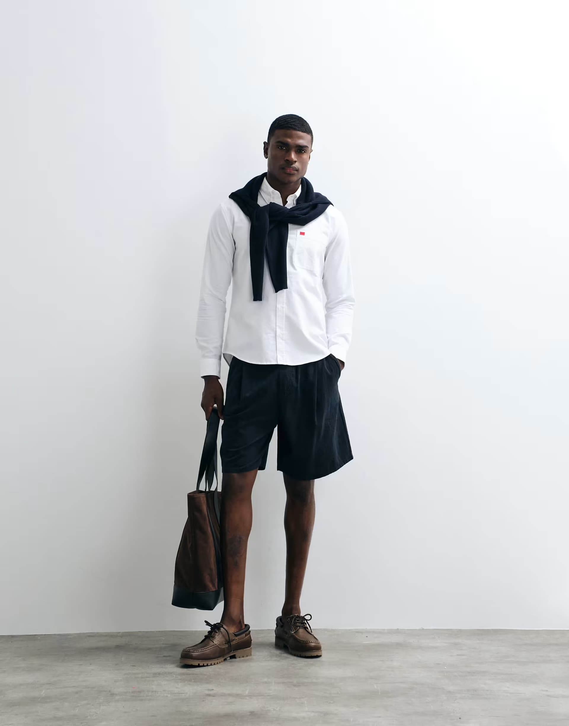 ASOS HUGO Red Evito slim fit shirt in white