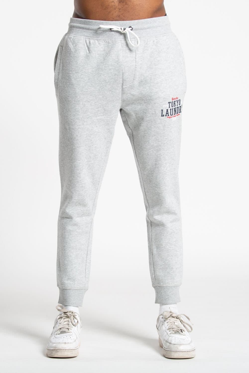 Tokyo Laundry Tokyo Laundry Men's Cotton Blend Joggers in Light Grey