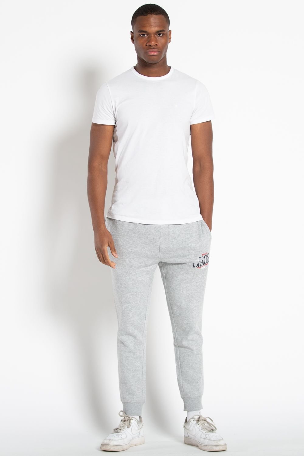 Tokyo Laundry Tokyo Laundry Men's Cotton Blend Joggers in Light Grey - 4