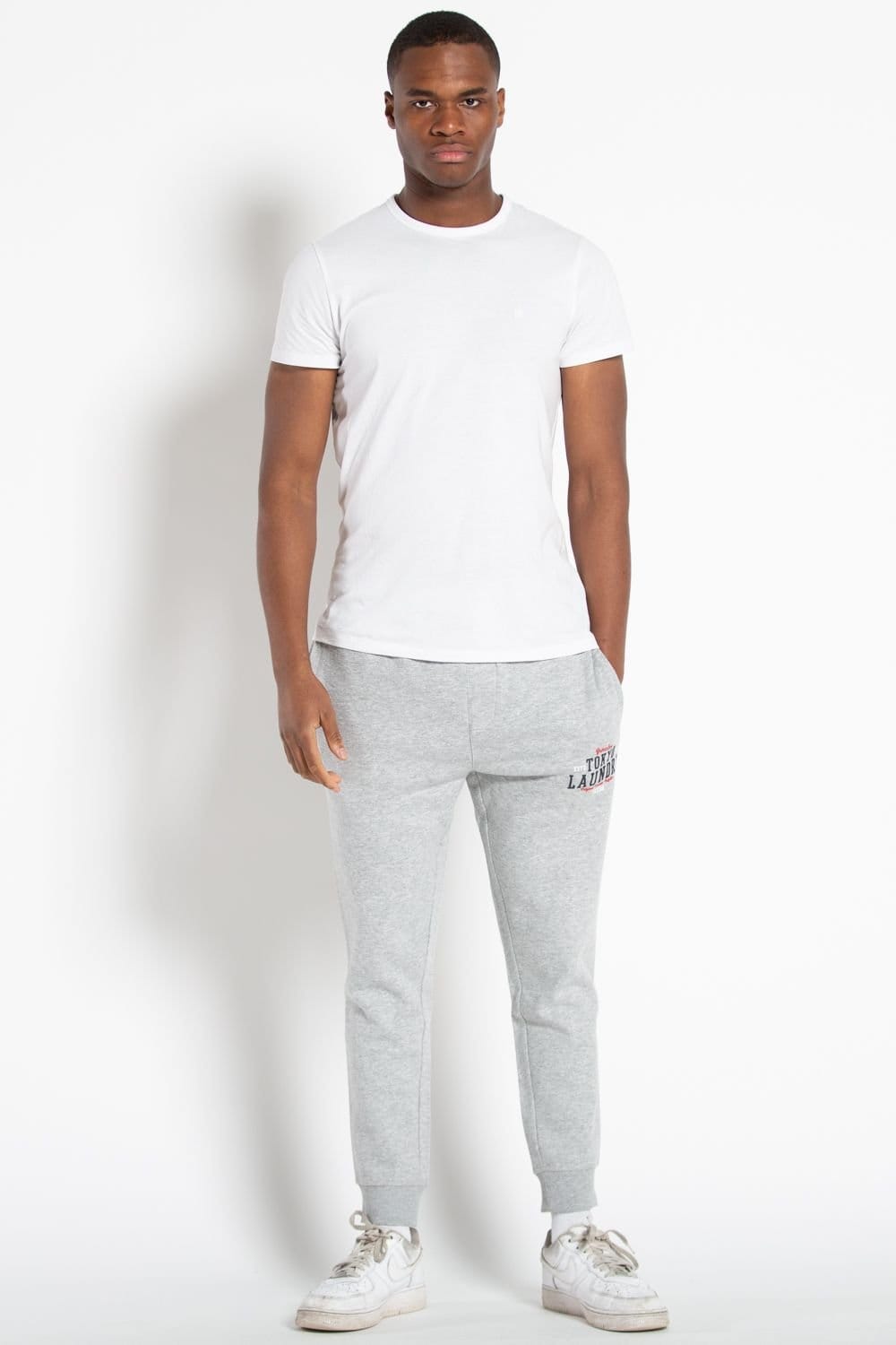 Tokyo Laundry Tokyo Laundry Men's Cotton Blend Joggers in Light Grey - 4