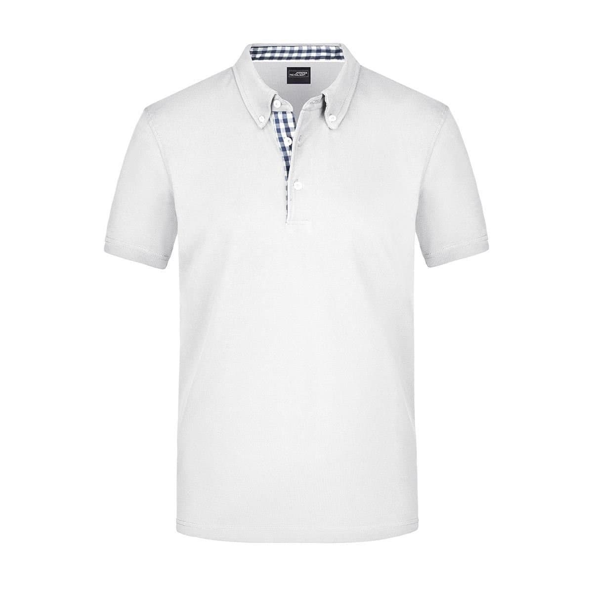 James and Nicholson James and Nicholson Men's Plain Polo Shirt in White