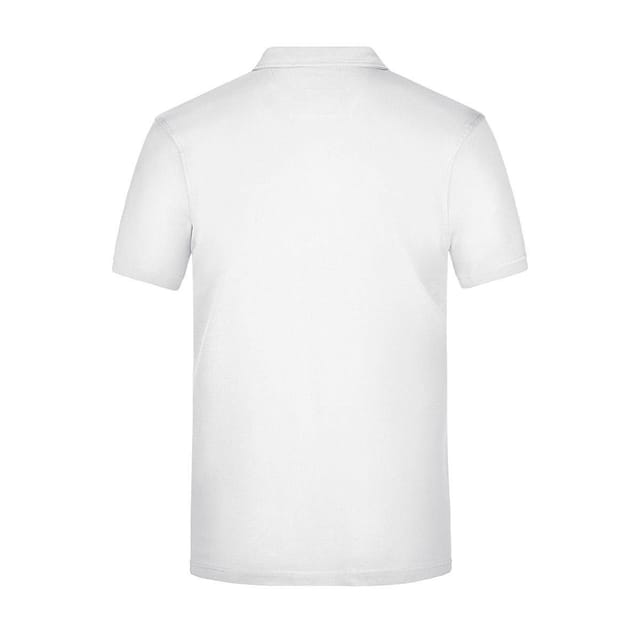 James and Nicholson James and Nicholson Men's Plain Polo Shirt in White - 2