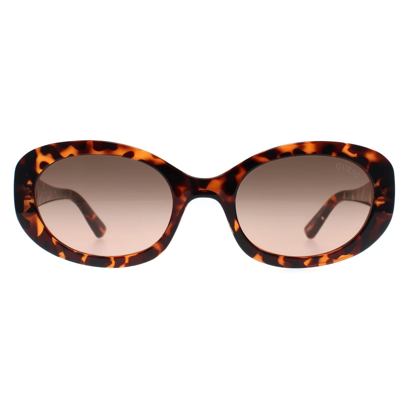 Guess Guess Women's Oval Dark Havana Brown Gradient GF6150