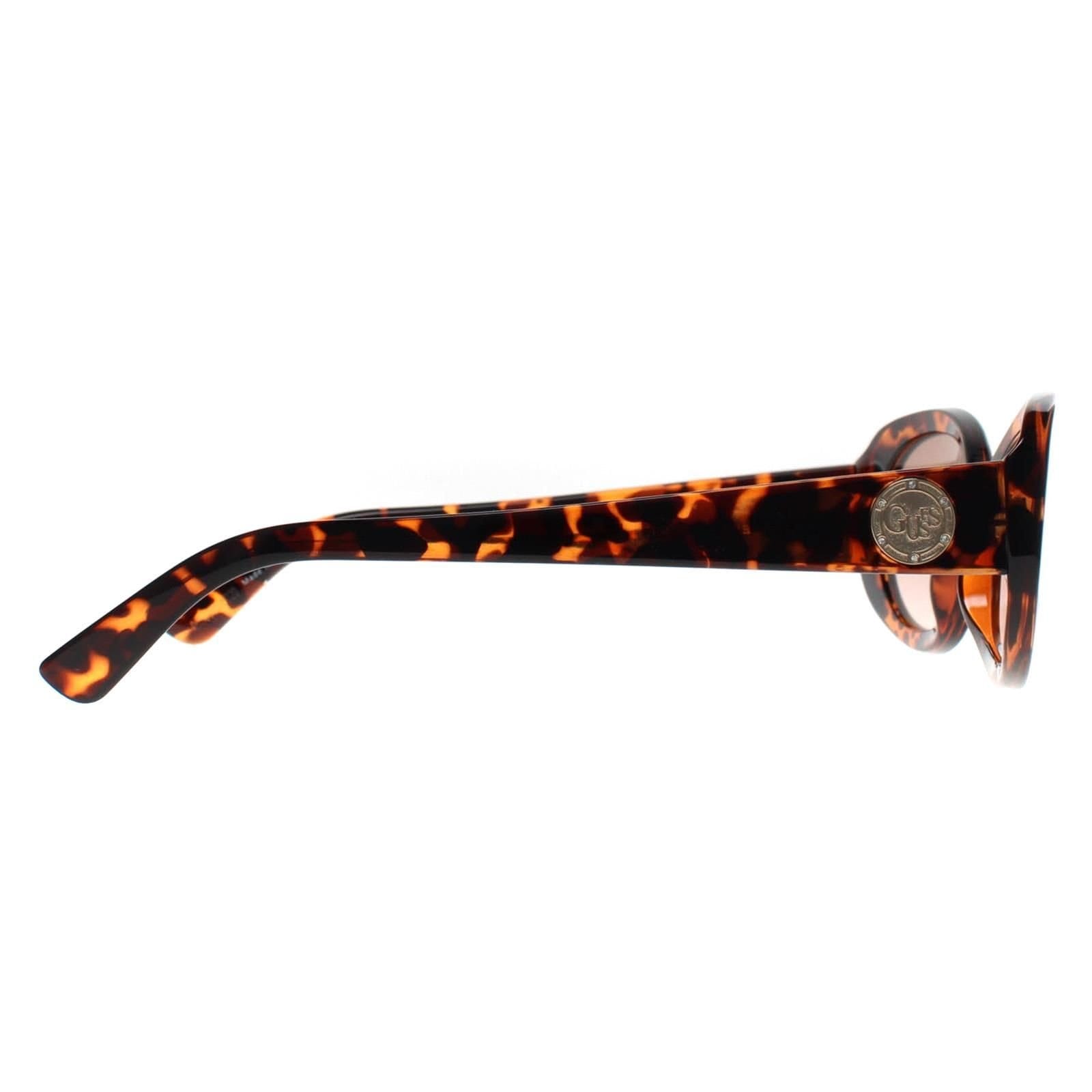 Guess Guess Women's Oval Dark Havana Brown Gradient GF6150 - 4