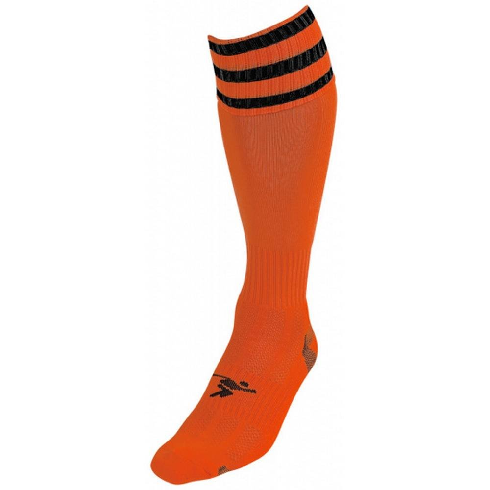 Precision Precision Men's 3 Stripe Pro Football Socks in Tangerine - 3