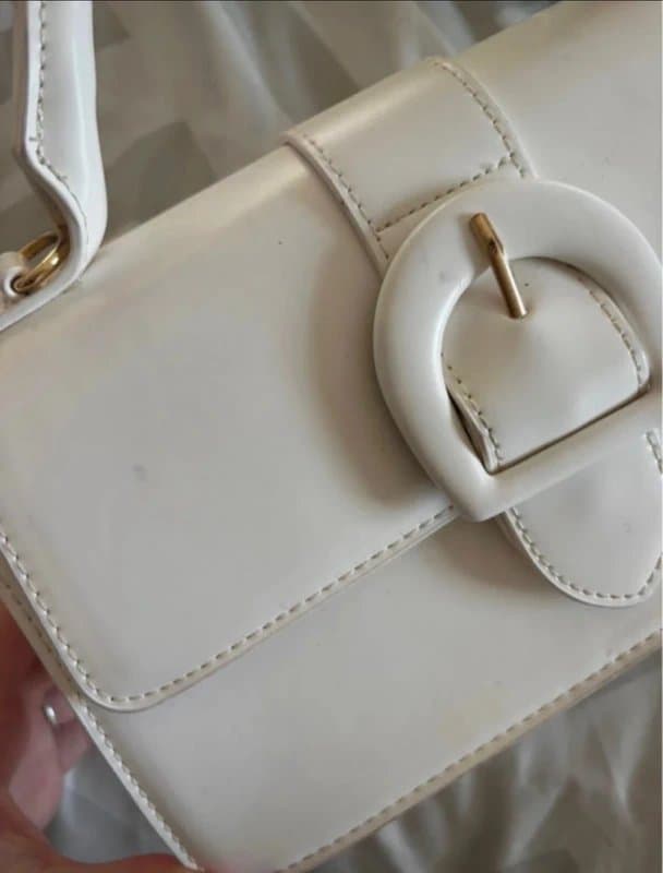 New Look Buckle Detail Faux Leather Top Handle Bag