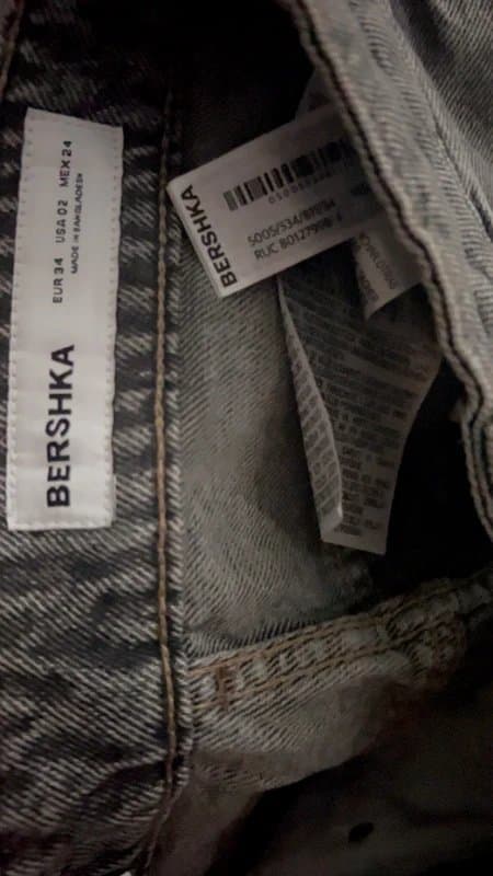 Bershka Bershka Straight Leg Grey Washed Jeans – Size EU 34 / UK 6 – Brand New