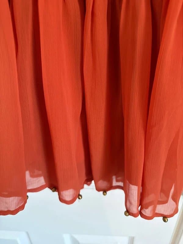 ASOS Design Ruffle Tiered Rust Cami Dress