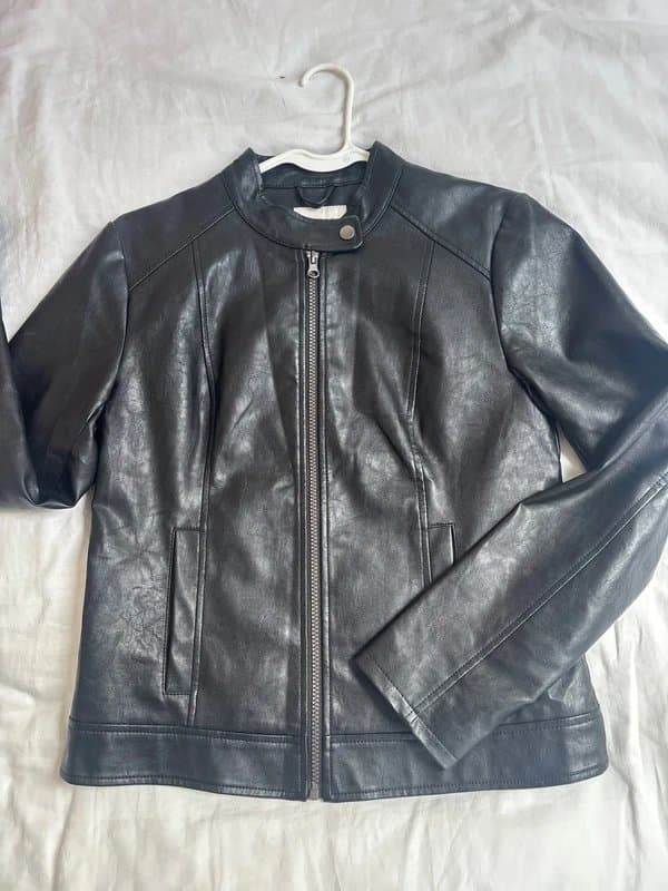 ASOS ASOS black faux leather jacket