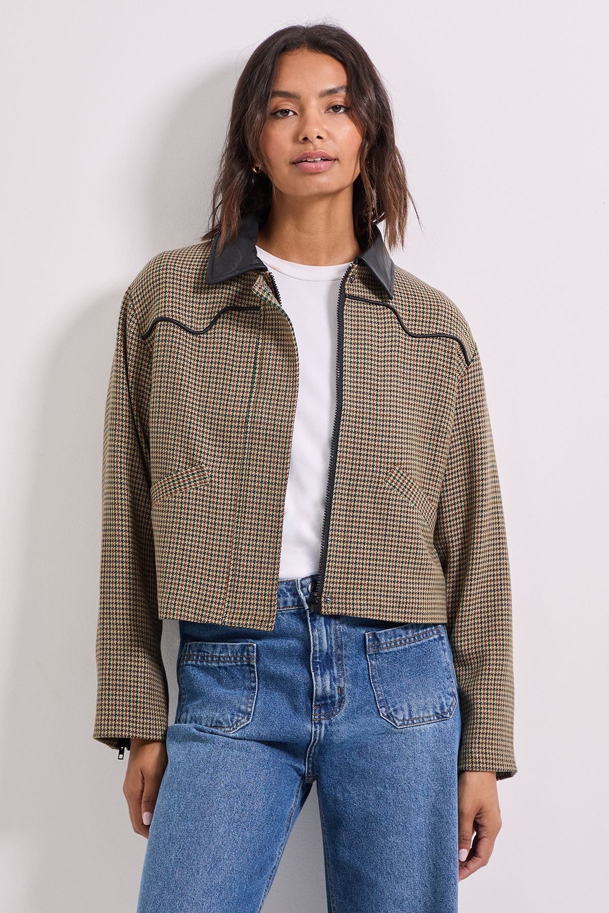 Dorothy Perkins Dorothy Perkins Women's PU Collar Jacket - 4