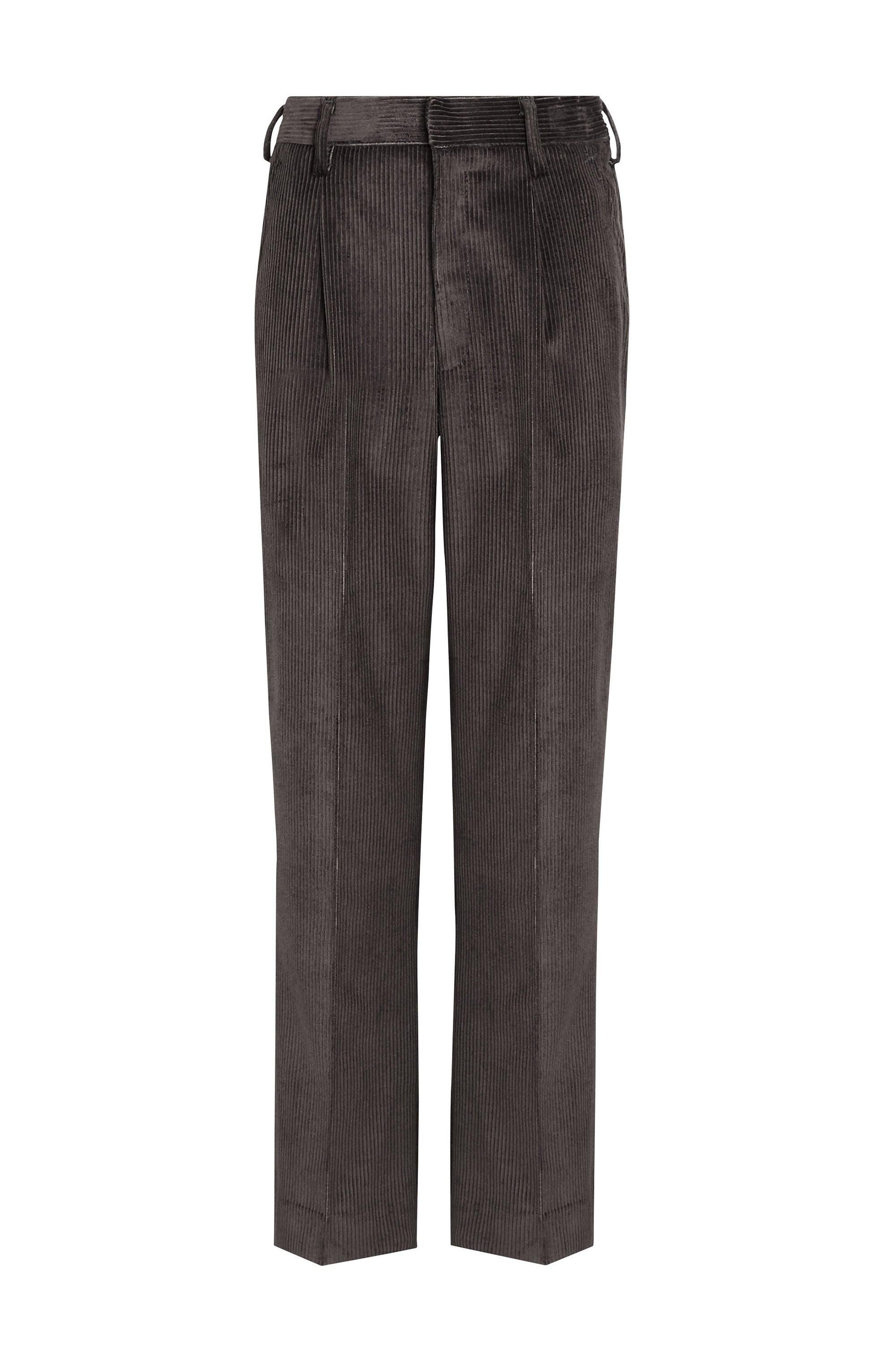 David Luke David Luke Men's Junior Cord School Trousers in Grey - 2