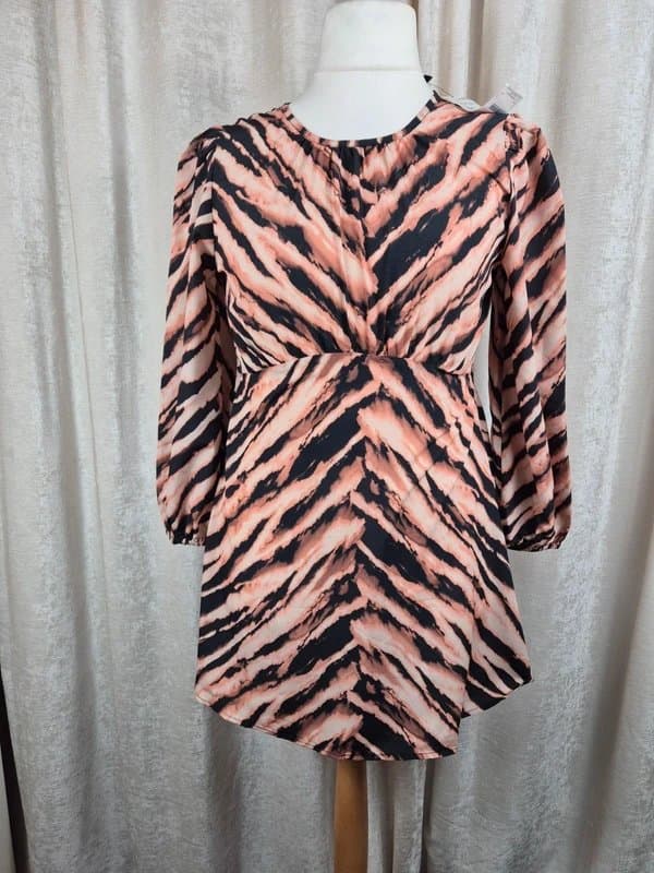 Friends Like These Friends Like These Animal Print Empire Line Mini Dress Size 12 New With Tags