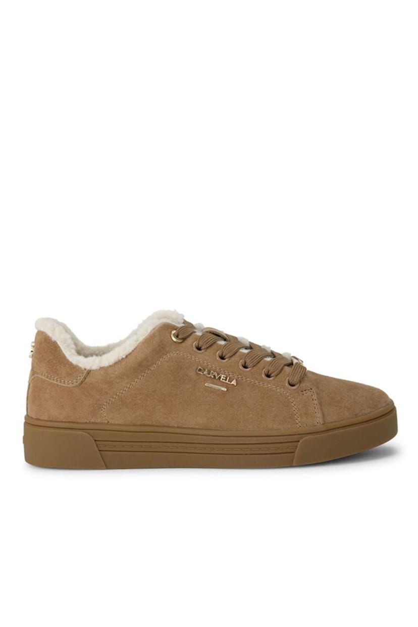 Carvela Carvela Women's 'Daze Warm' Suede Trainers in Camel - 1