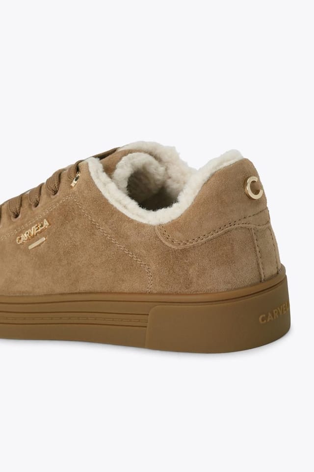 Carvela Carvela Women's 'Daze Warm' Suede Trainers in Camel - 3