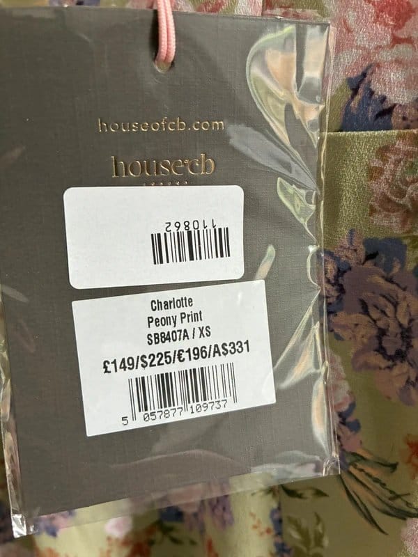 House of CB House of CB Charlotte Peony Print Midi Dress XS BNWT rrp £149 - 1