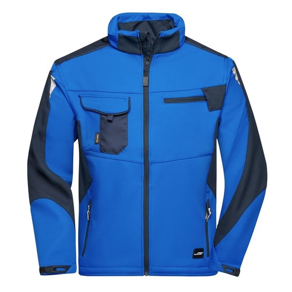 James and Nicholson James and Nicholson Men's Strong Soft Shell Jacket in Mid Blue