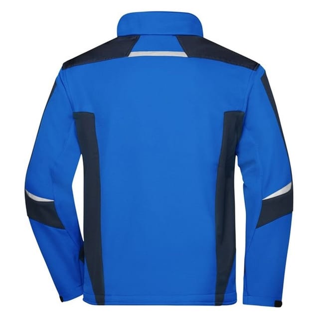 James and Nicholson James and Nicholson Men's Strong Soft Shell Jacket in Mid Blue - 2