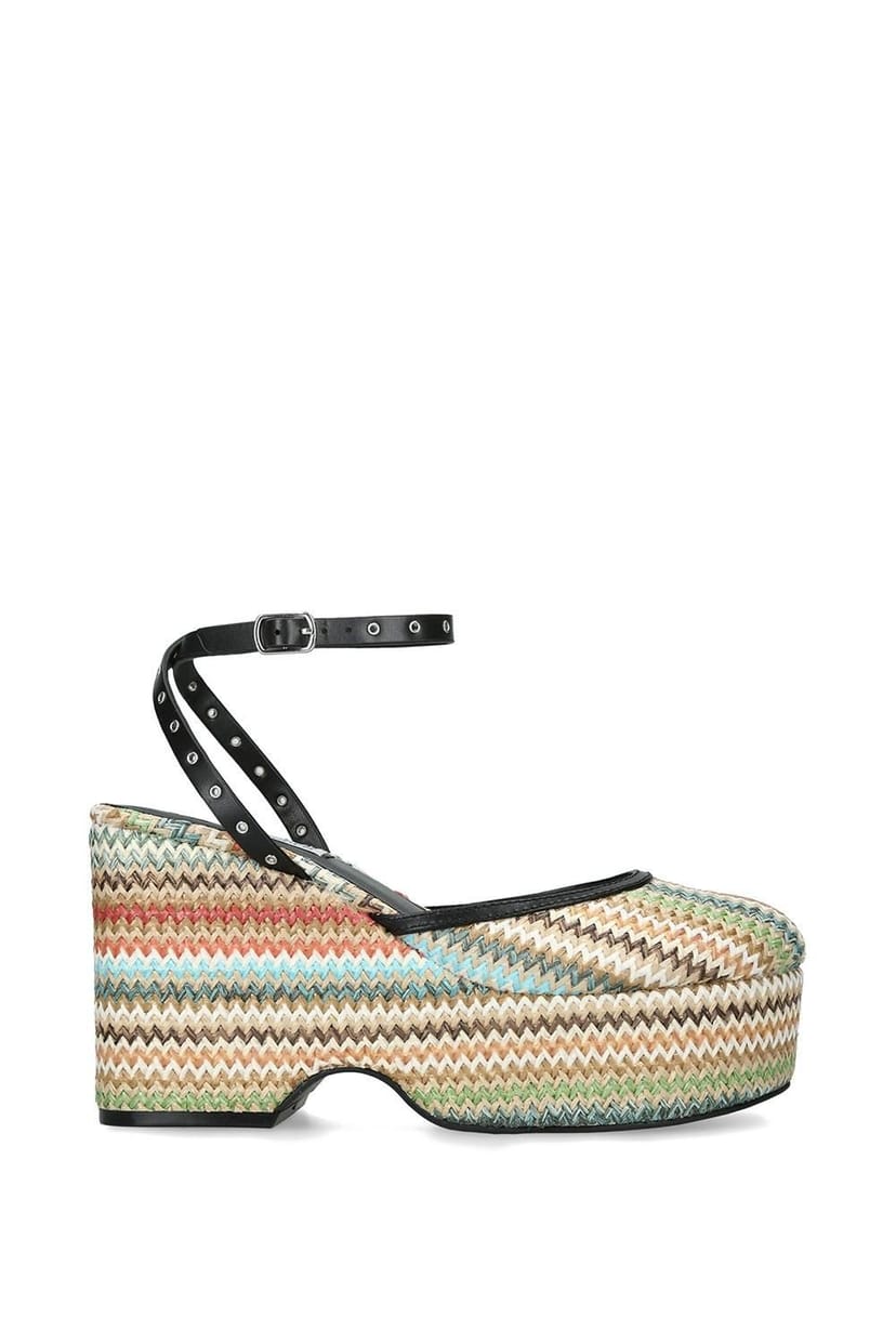 Steve Madden STEVE MADDEN Women's 'Kosmic Multi' Fabric Sandals - 1