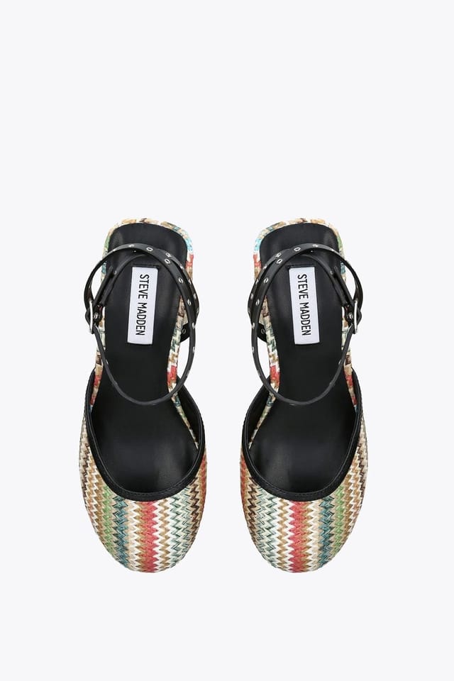Steve Madden STEVE MADDEN Women's 'Kosmic Multi' Fabric Sandals - 2