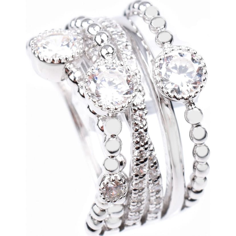 diamonfire Diamonfire Women's 6117801082160 Ring in Silver - 1