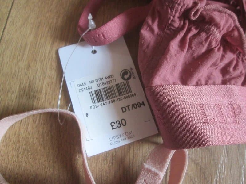 Lipsy Lipsy 2x size 8 pink lace no underwire or padding Bras Brand new with tags